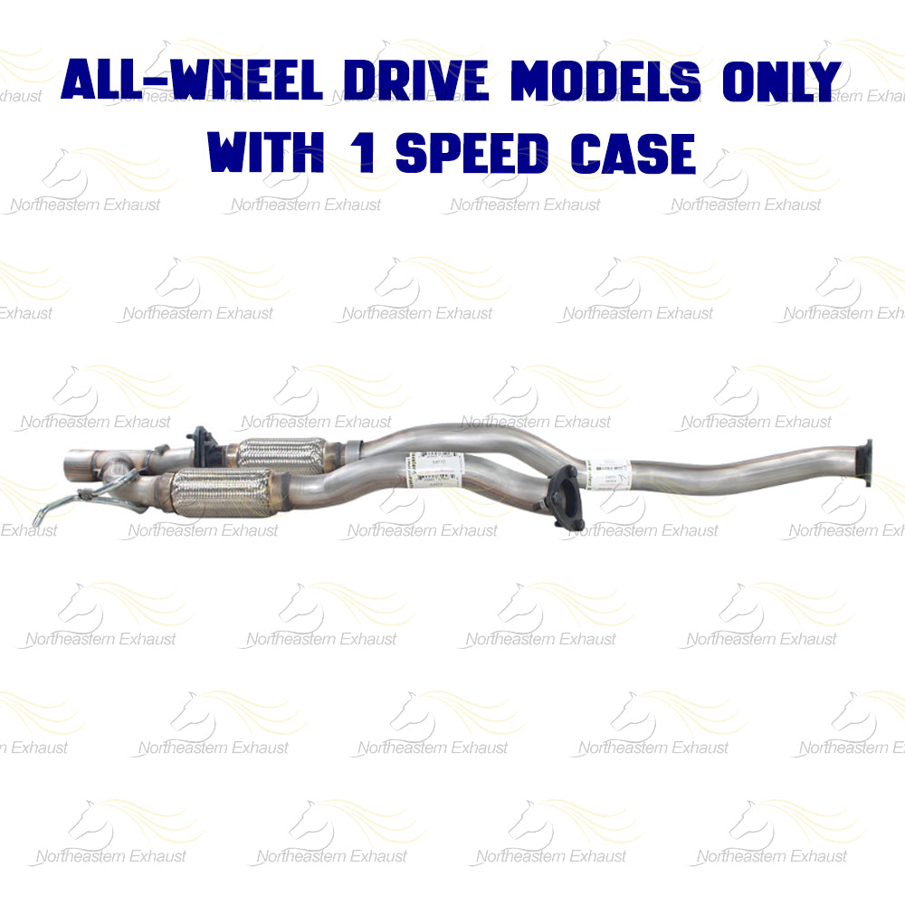 Front Pipe and Y-Pipe Exhaust for 2014-2018 Jeep Cherokee 3.2L and 2015-2017 Chrysler 200 3.6L | AWD