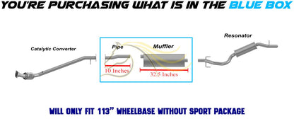 2006 Chevy Uplander 3.5L Exhaust Pipe and Muffler