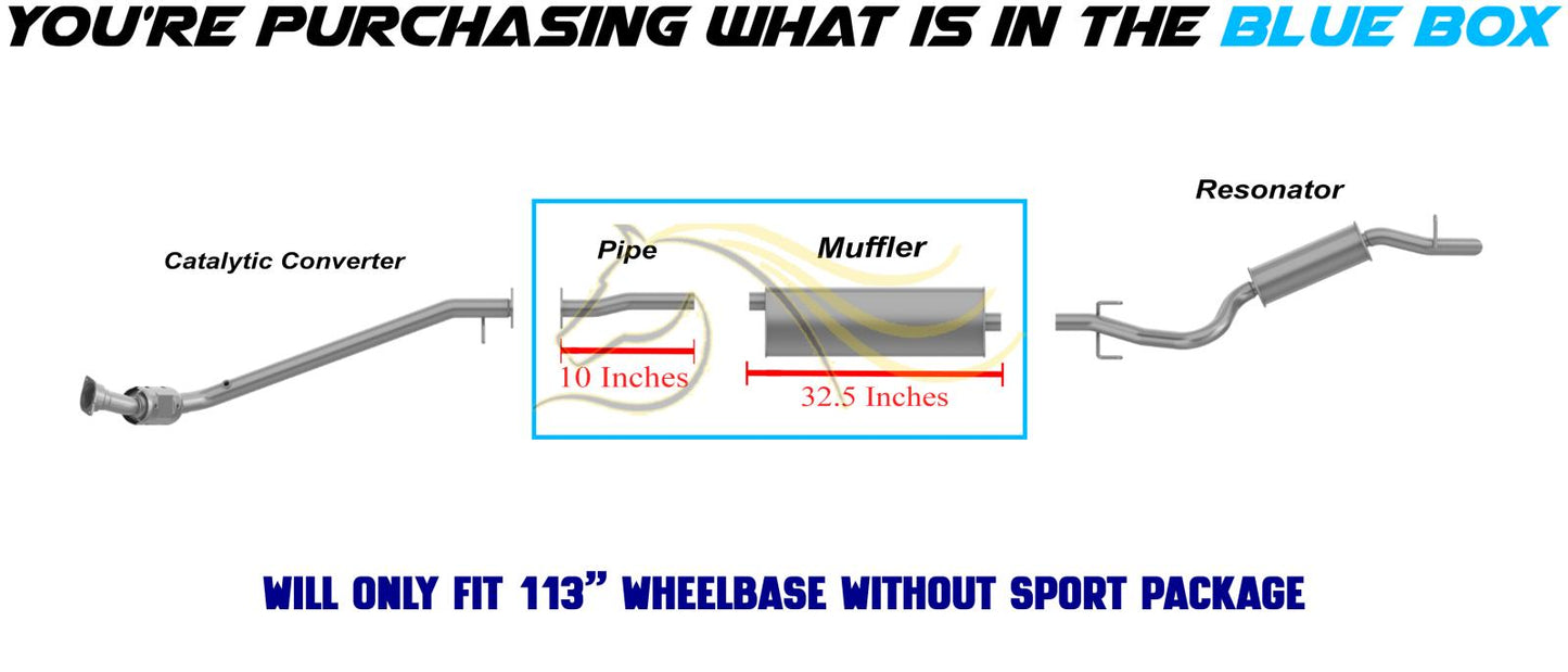 2007-2008 Chevy Uplander 3.9L Exhaust Pipe and Muffler