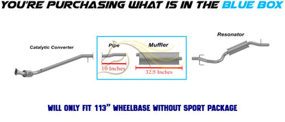 2007-2009 Pontiac Montana 3.9L Exhaust Pipe and Muffler