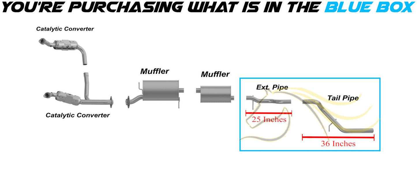 2006-2010 Mercury Mountaineer 4.6L Extension and Tail Pipe
