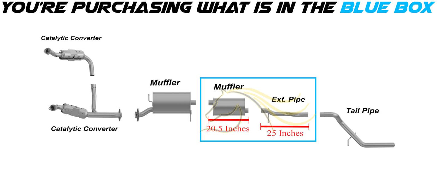 2007-2010 Ford Explorer Sport Trac 4.6L Exhaust Muffler and Pipe