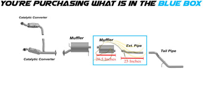 2007-2010 Ford Explorer Sport Trac 4.6L Exhaust Muffler and Pipe