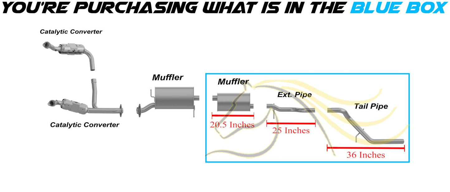 2006-2010 Mercury Mountaineer 4.6L Exhaust System Kit