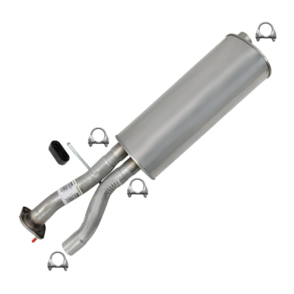 2001-2006 GMC Yukon 6.0L Pair of Exhaust Pipe and Muffler