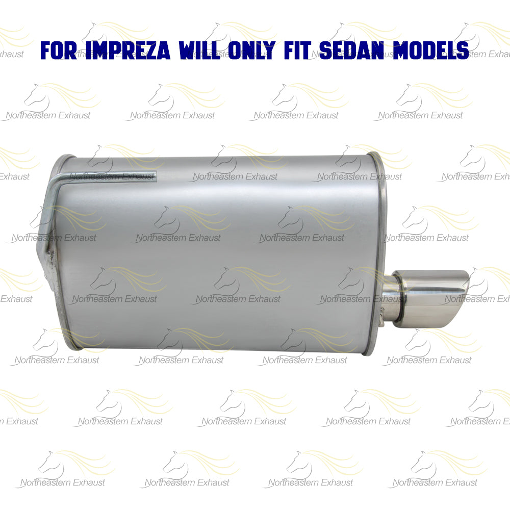 2008-2011 Subaru Impreza 2.5L Exhaust Muffler with Tips | Driver-side