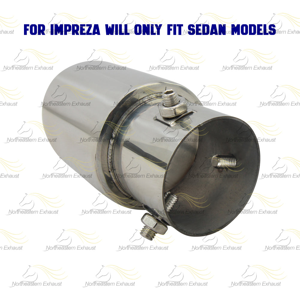 2008-2011 Subaru Impreza 2.5L Exhaust Muffler with Tips | Driver-side