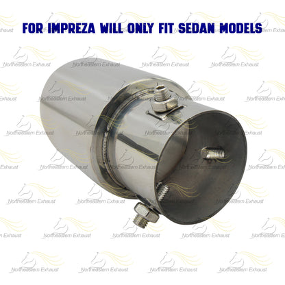 2008-2011 Subaru Impreza 2.5L Exhaust Muffler with Tips | Driver-side