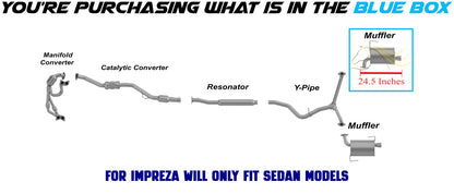 2008-2011 Subaru Impreza 2.5L Exhaust Muffler with Tips | Passenger-side