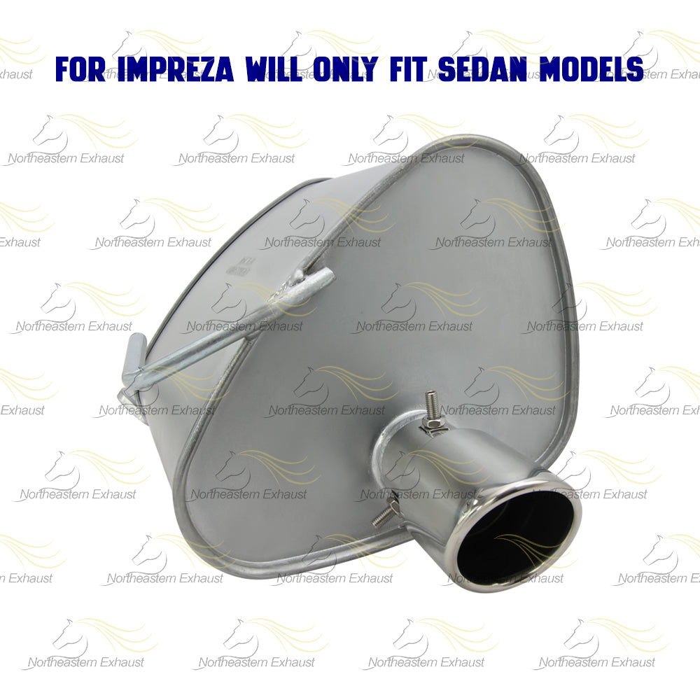 2008-2011 Subaru Impreza 2.5L Exhaust Muffler with Tips | Passenger-side