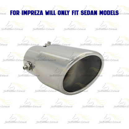 2008-2011 Subaru Impreza 2.5L Exhaust Muffler with Tips | Passenger-side