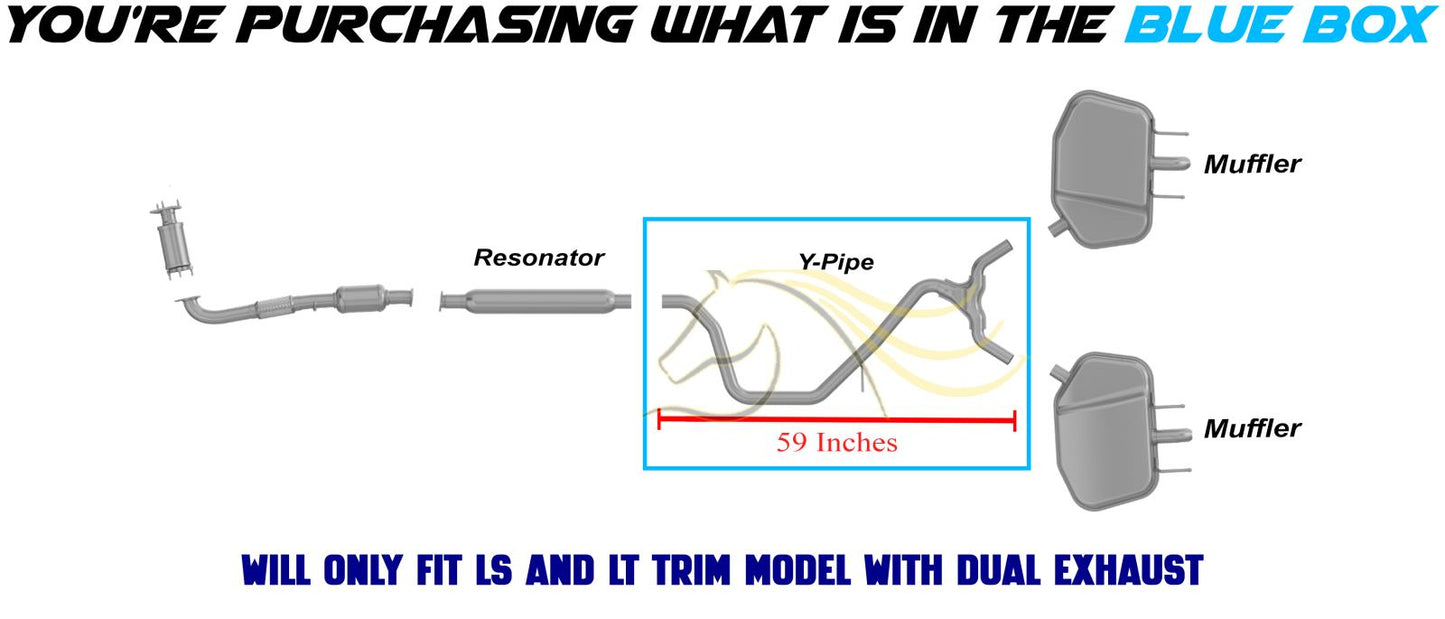 2013-2015 Chevy Malibu 2.5L Exhaust Y Pipe