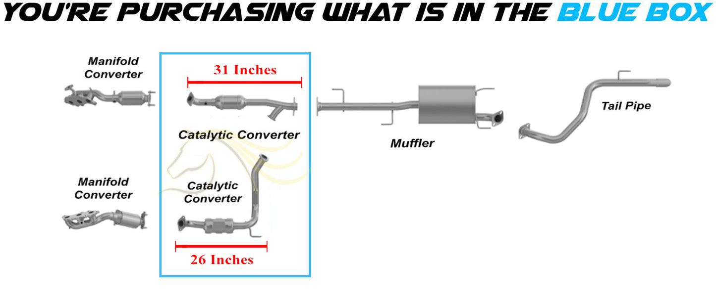 2007-2012 Toyota FJ Cruiser 4.0L Rear Catalytic Converter | Pair | EPA