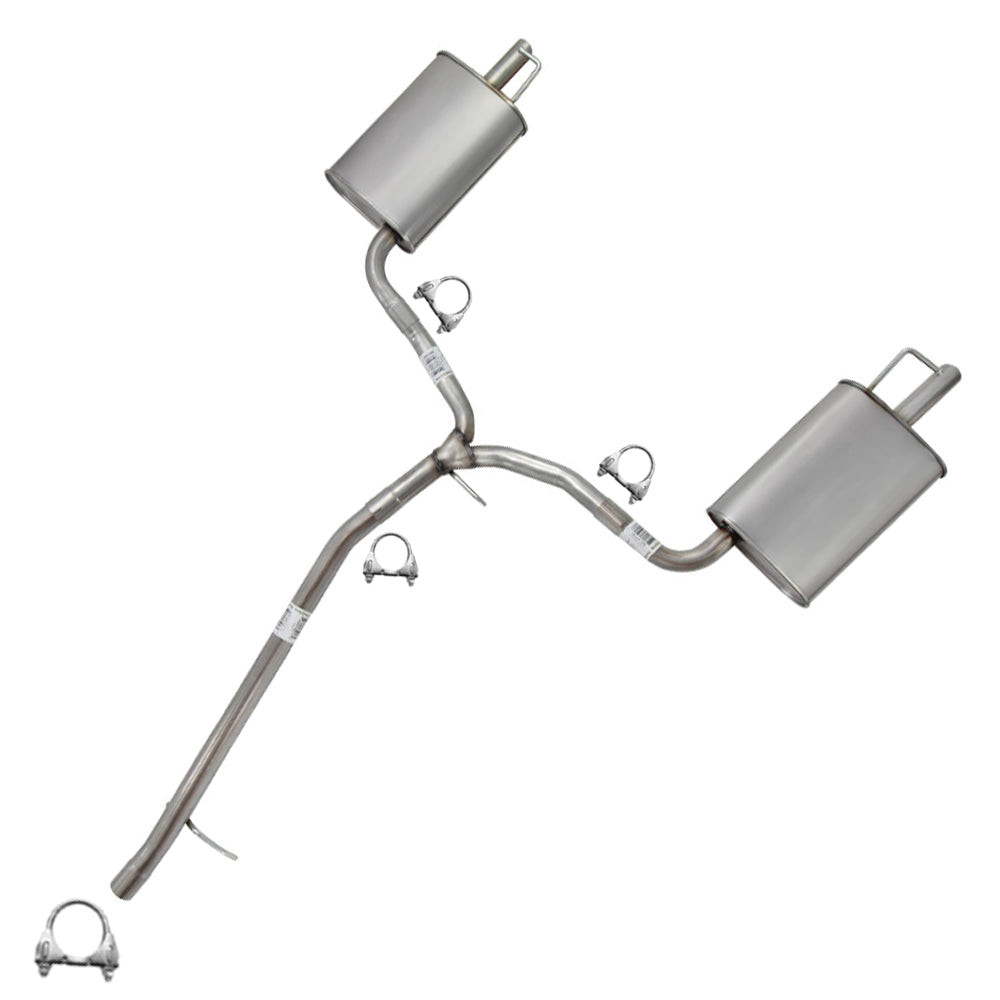2013-2019 Flex 3.5L Exhaust Y Pipe and Pair of Muffler
