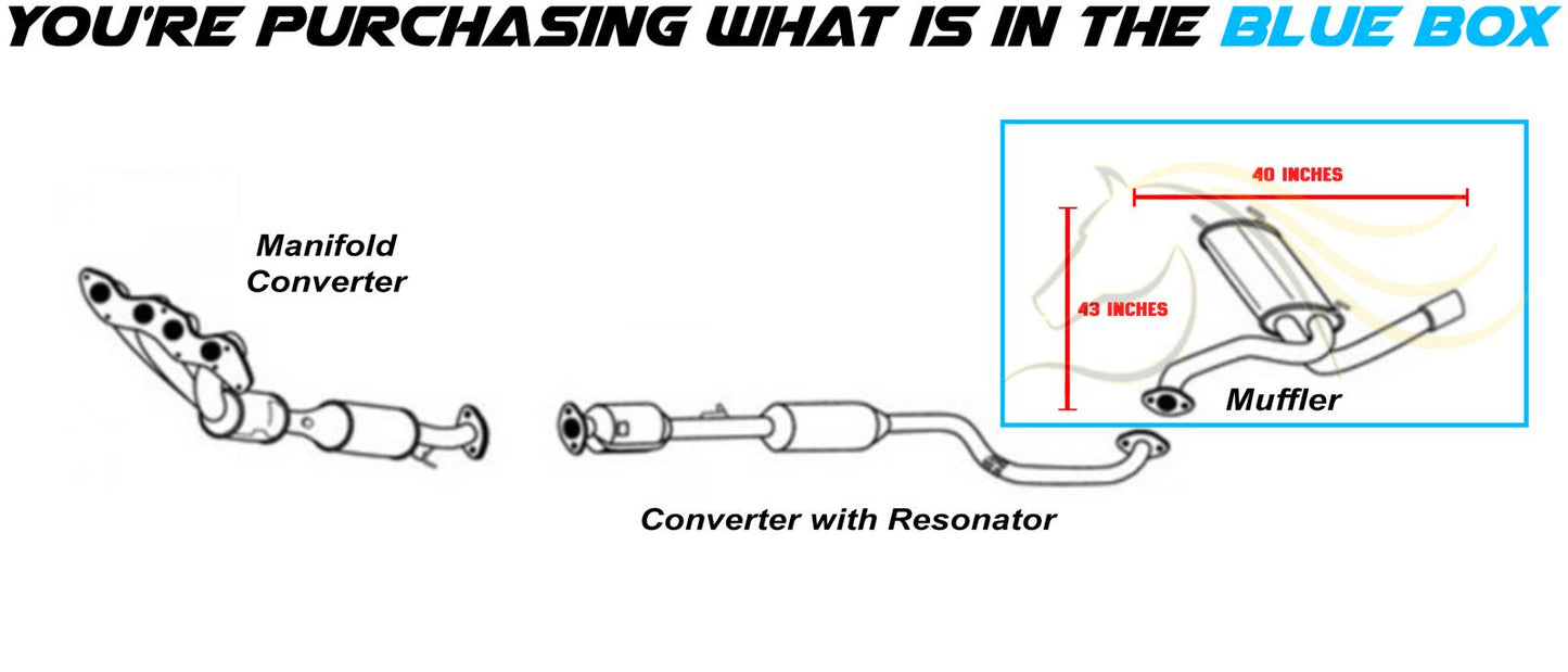 2010-2011 Mazda 3 2.0L Exhaust Muffler Assembly