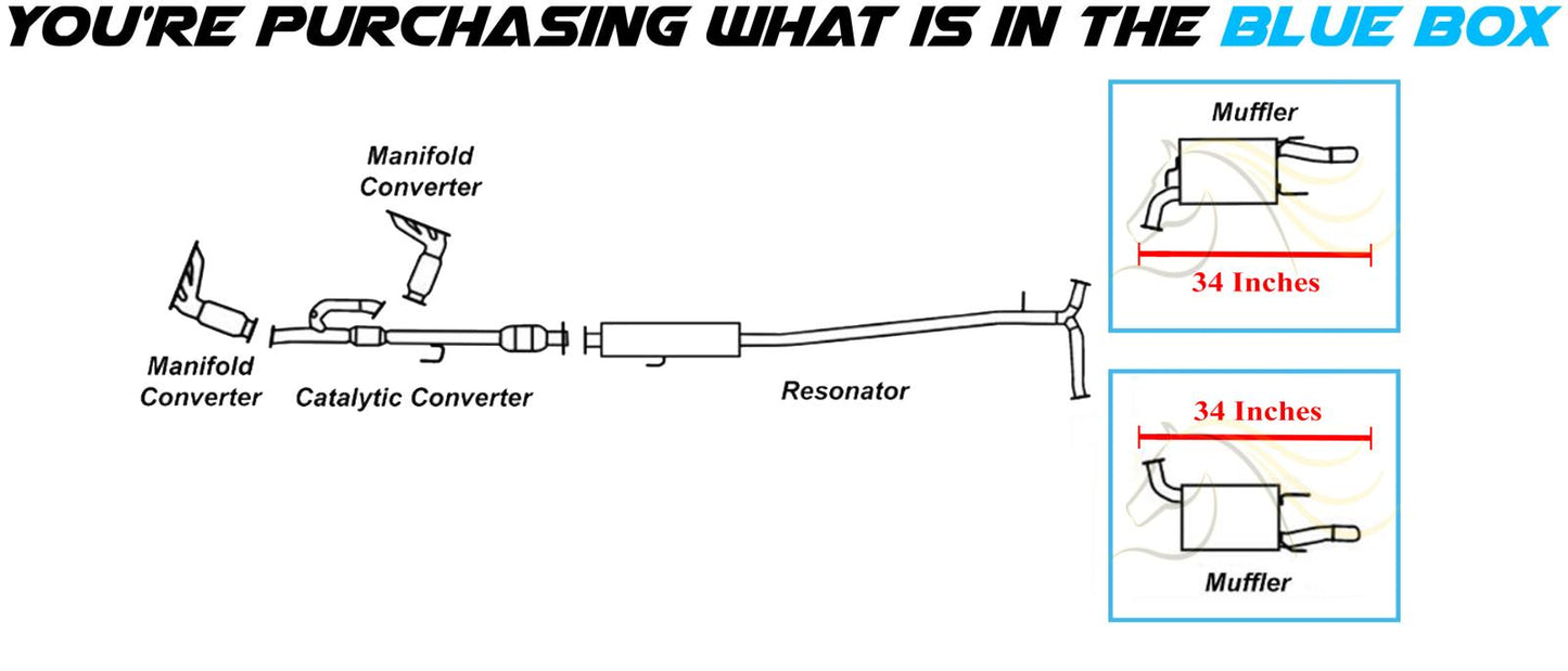 2005-2012 Toyota Avalon 3.5L Exhaust Muffler | Pair