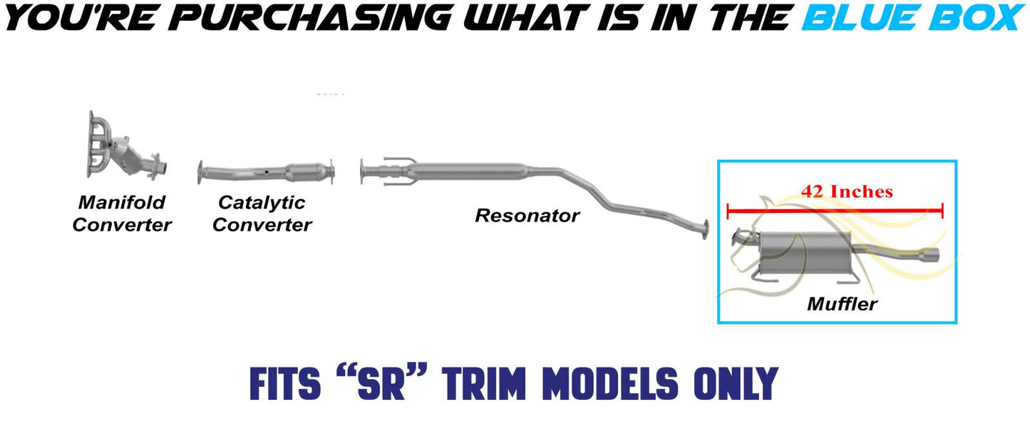 2013-2019 Nissan Sentra 1.8L Exhaust Muffler