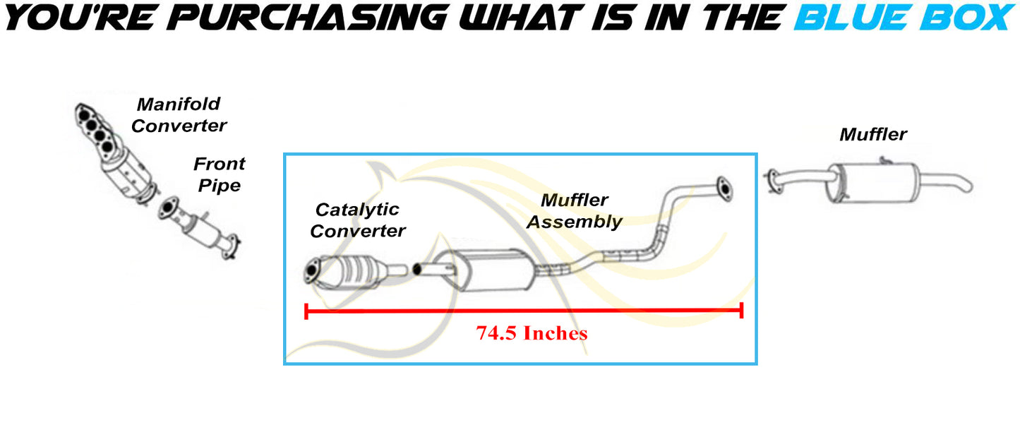2014-2018 Kia Soul 2.0L Exhaust Catalytic Converter with Muffler | EPA
