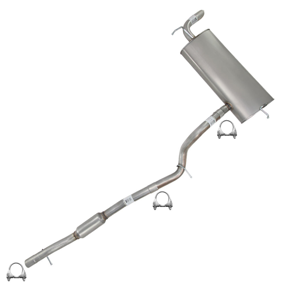 2012-2017 Jeep Wrangler 3.6L Exhaust Resonator Pipe and Muffler