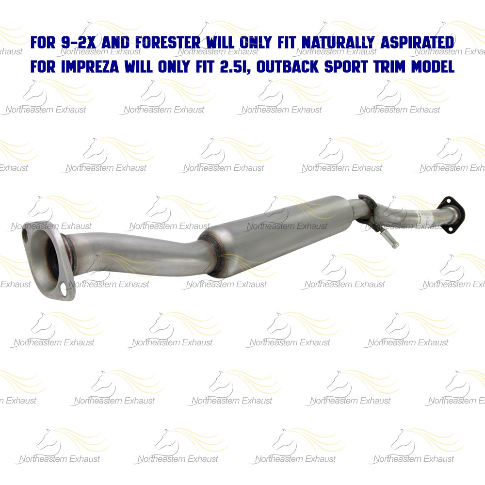Exhaust Resonator Pipe for 2006 Saab 9-2X 2.5L and 2006-2008 Subaru Forester/Impreza 2.5L