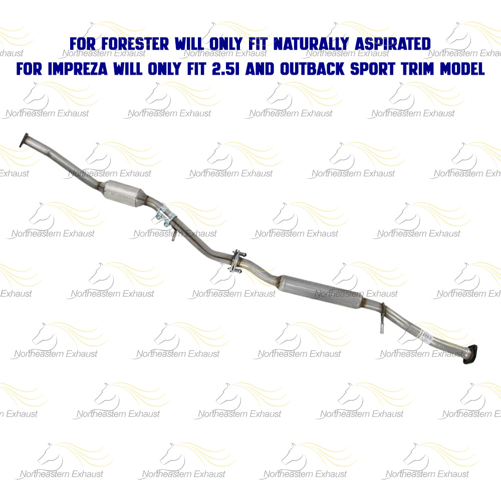Northeastern Exhaust Stainless Steel Muffler For 2006-2008 Subaru Forester 2.5L - Direct Fit With Gasket