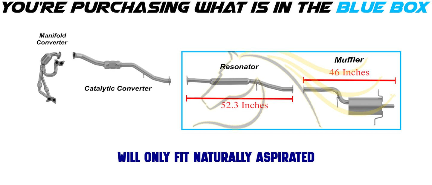 2006-2008 Subaru Forester 2.5L Resonator Pipe and Muffler Exhaust