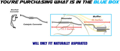 2006-2008 Subaru Forester 2.5L Resonator Pipe and Muffler Exhaust