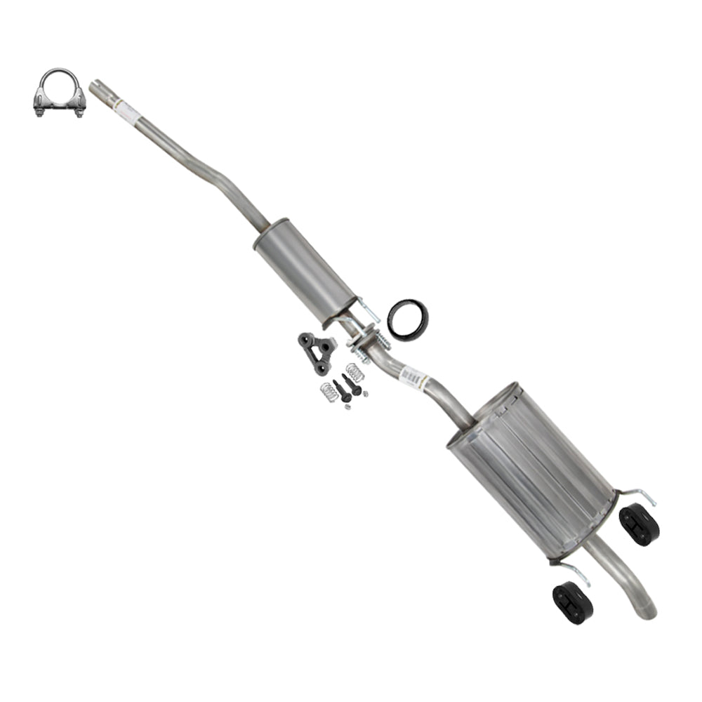 2001-2005 Honda Civic 1.7L Stainless Steel Resonator Pipe Muffler Exhaust Kit