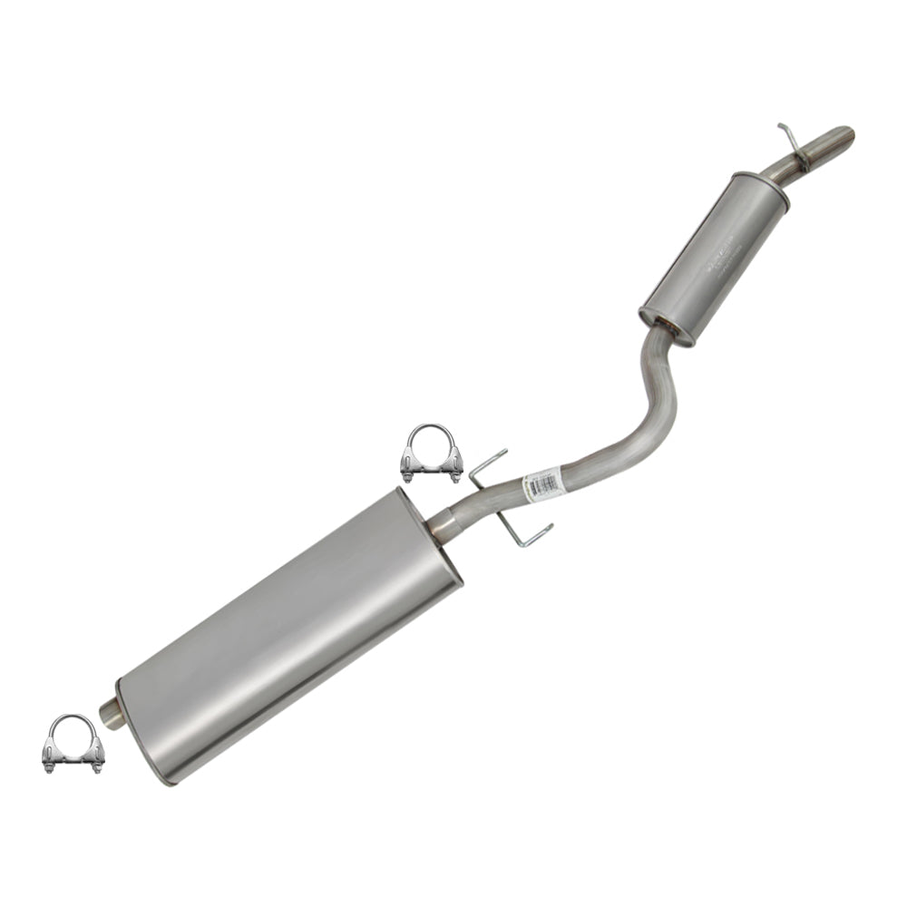 2003 Pontiac Montana 3.4l Exhaust Muffler and Resonator Pipe
