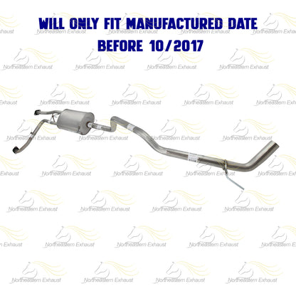 2012-2017 Nissan NV1500 4.0L and 2012-2017 Nissan NV2500 4.0L Direct Fit Front Pipe Muffler TailPipe Kit