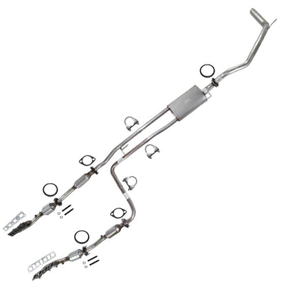 2009 Nissan Titan 5.6L Complete Exhaust System Kit with Catalytic