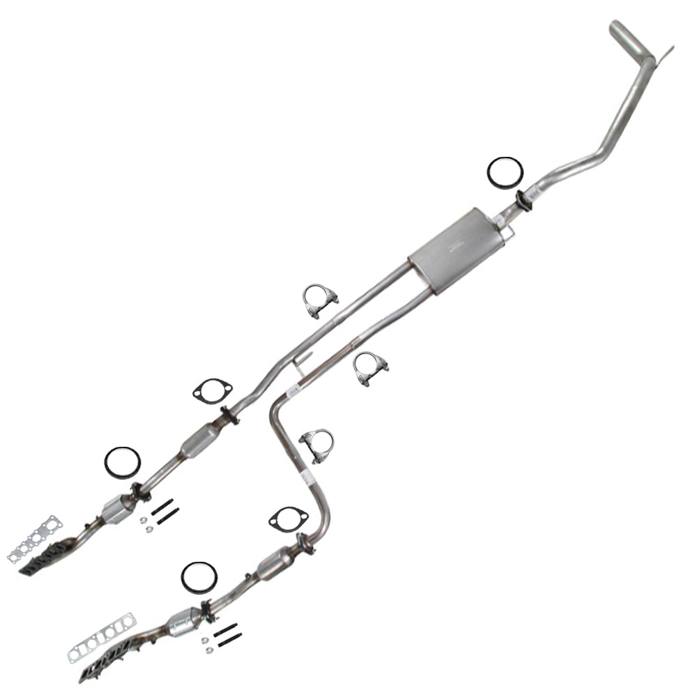 2014 Nissan Titan 5.6L Complete Exhaust System Kit with Catalytic
