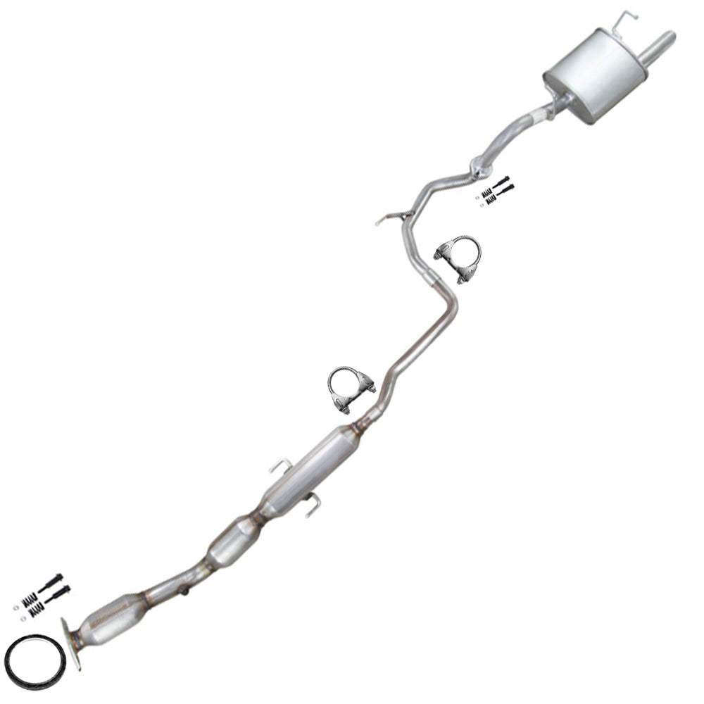 2010 Toyota Yaris 1.5L Catalytic Converter and Muffler