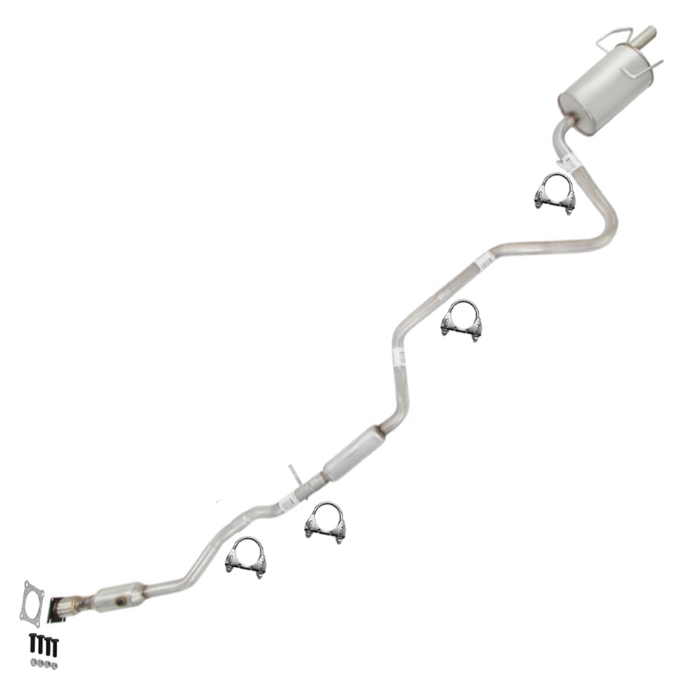 2015 Dodge Journey 2.4L Catalytic Converter, Resonator Pipe and Muffler