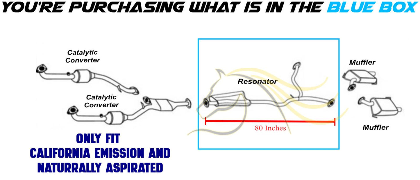 2005 Subaru Legacy 2.5L Direct-Fit Exhaust Resonator Pipe