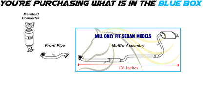 2016-2017 Honda Civic 2.0L Direct-Fit Exhaust Muffler Assembly Sedan