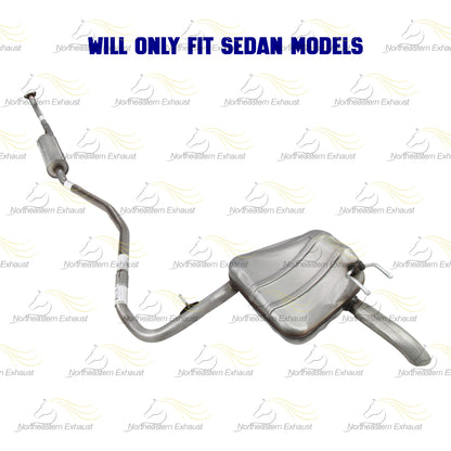 2016-2017 Honda Civic 2.0L Direct-Fit Exhaust Muffler Assembly Sedan