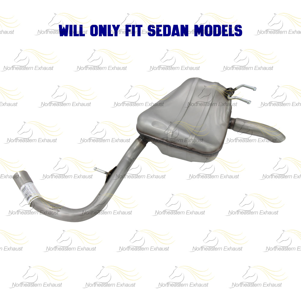 2016-2017 Honda Civic 2.0L Direct-Fit Exhaust Muffler Assembly Sedan