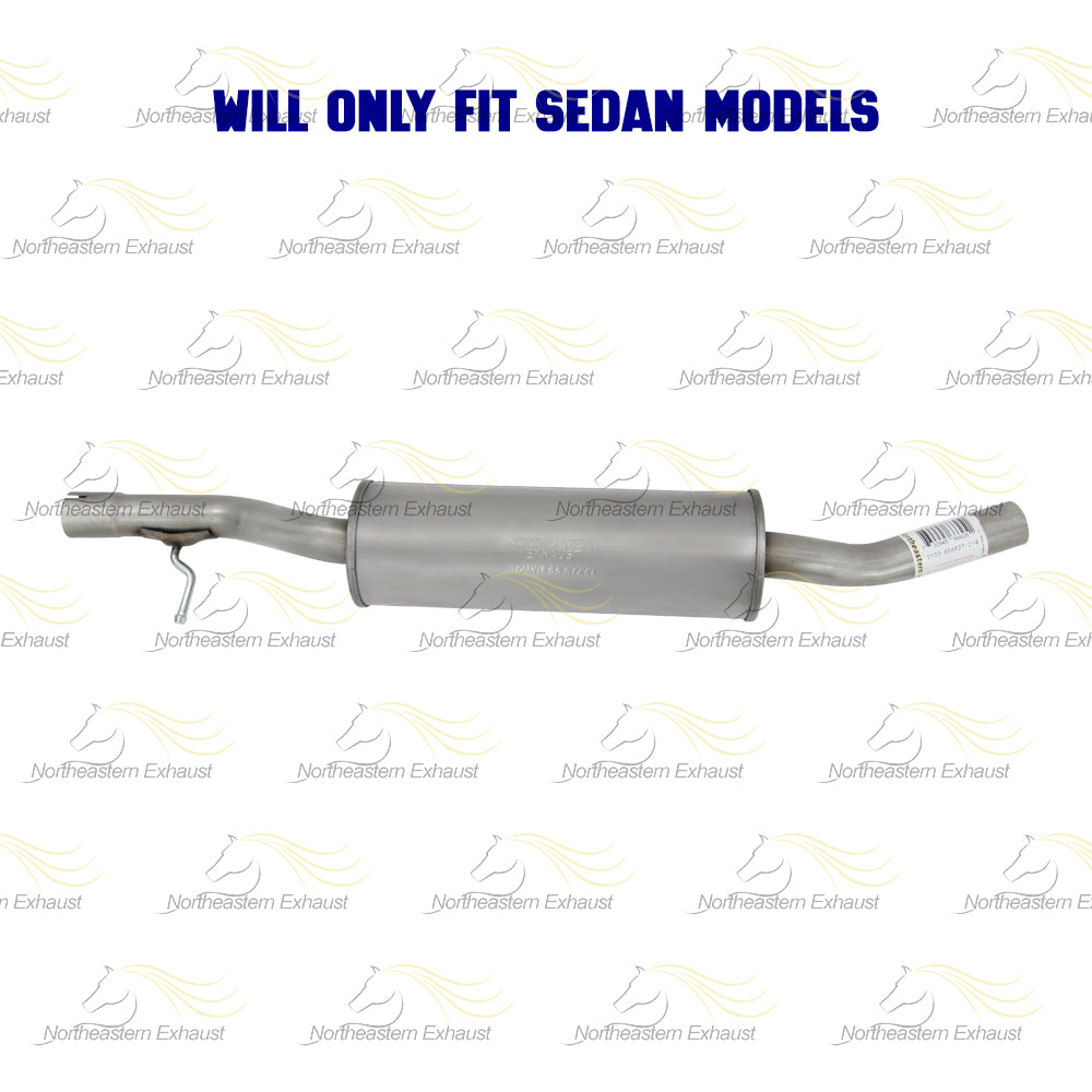 2016-2017 Honda Civic 2.0L Direct-Fit Exhaust Muffler Assembly Sedan