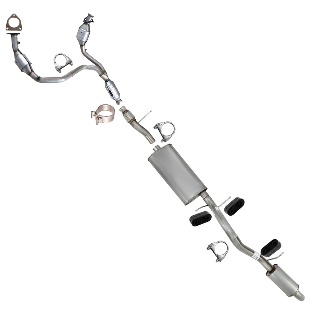 2009-2014 GMC Yukon 4.8L 5.3L Complete Exhaust System EPA Approved