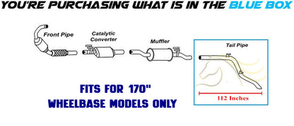 2007-2009 Dodge Sprinter 2500 3.0L Stainless Steel Exhaust Tail Pipe 170 WB"