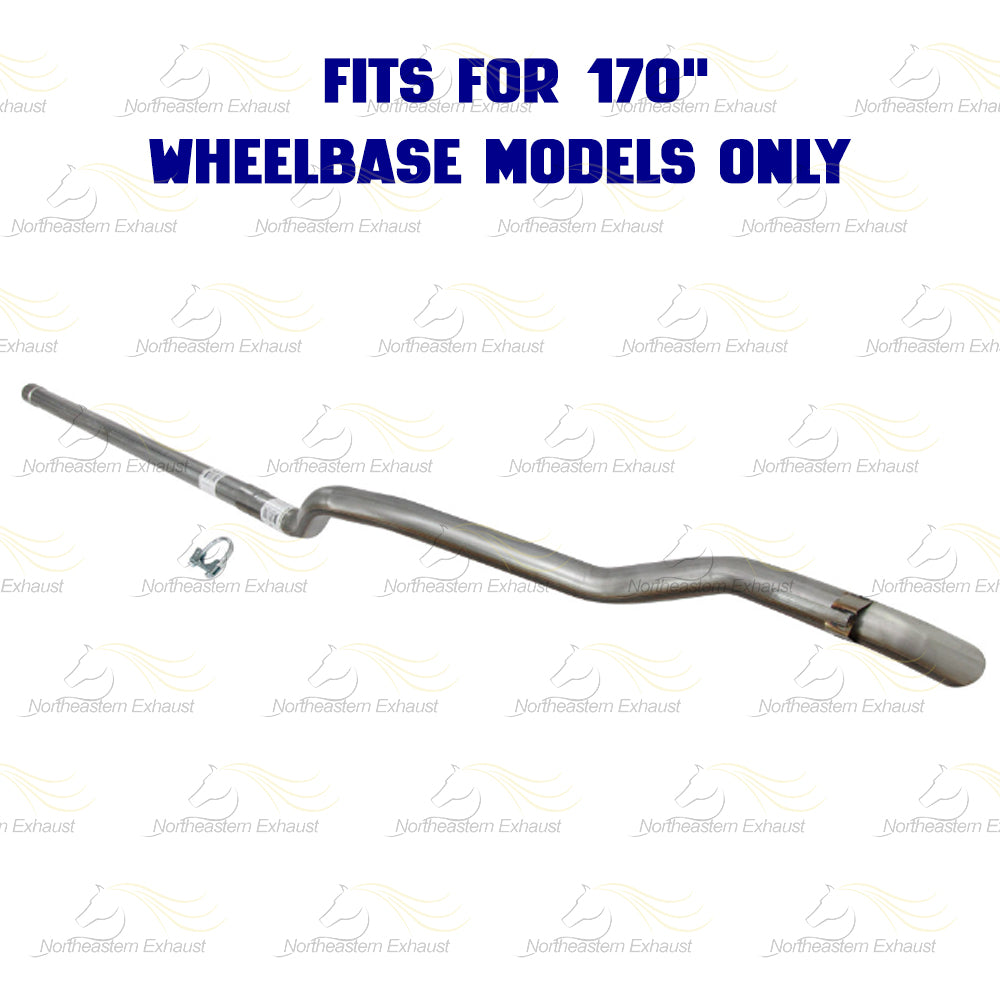 2007-2009 Dodge Sprinter 2500 3.0L Stainless Steel Exhaust Tail Pipe 170 WB"