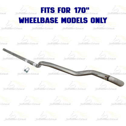 2007-2009 Dodge Sprinter 2500 3.0L Stainless Steel Exhaust Tail Pipe 170 WB"