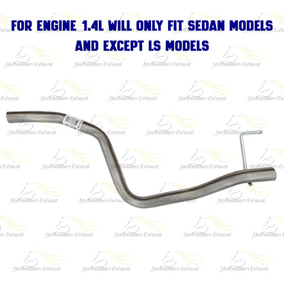 2012-2016 Chevy Sonic 1.4L & 1.8L Stainless Steel Intermediate Pipe