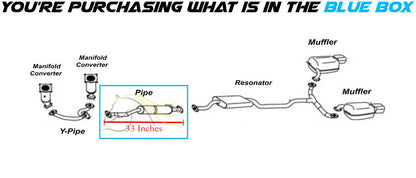 2007 Mazda CX-9 3.5L, 2008-2012 CX-9 3.7L Stainless Steel Exhaust Flex Pipe