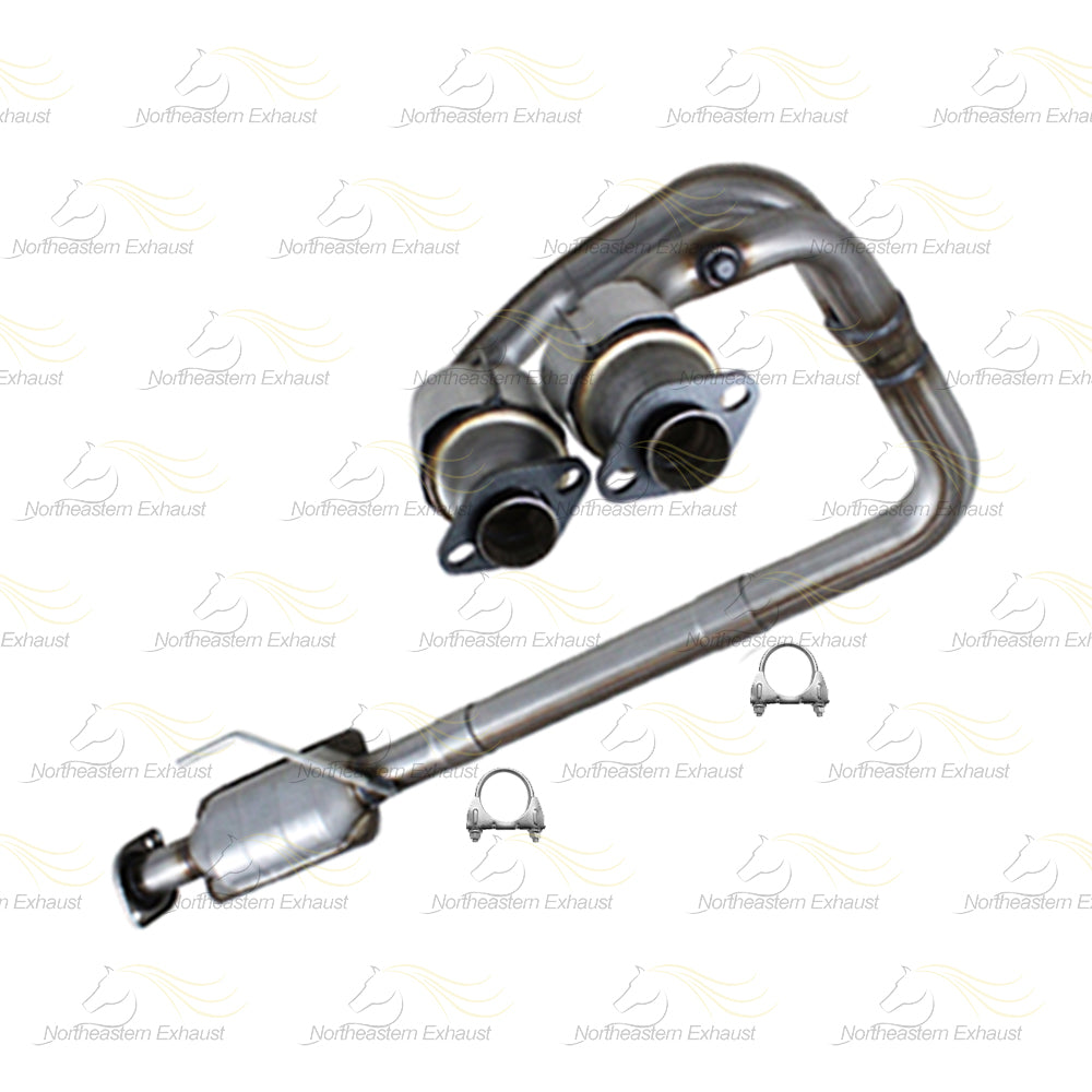 2004-2006 Jeep Wrangler 4.0L EPA Approved Catalytic and Muffler Exhaust Kit