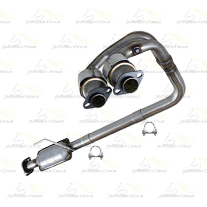 2004-2006 Jeep Wrangler 4.0L EPA Approved Catalytic and Muffler Exhaust Kit