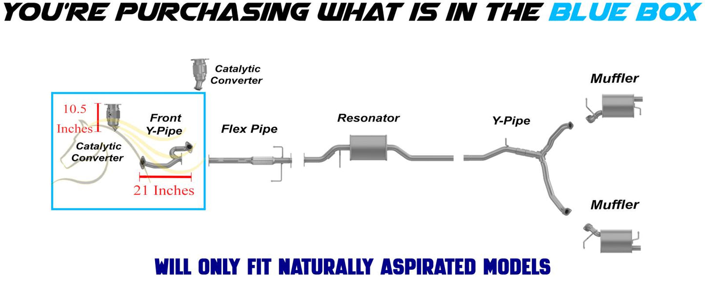 2007 Mazda CX-9 3.5L & 2008–2014 CX-9 3.7L EPA Approved Driver Side Catalytic Front Y-Pipe Kit