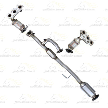 2002-2003 Lexus ES300 3.0L BASE Pair of Exhaust Manifold Rear Catalytic Resonator Pipe | EPA Approved