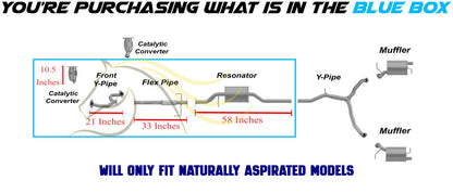 2007 Mazda CX-9 3.5L EPA Approved Driver Side Catalytic Front Y-Pipe & Flex Pipe Resonator Kit